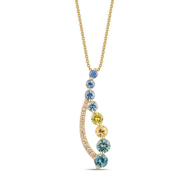 Le Vian Ombre Montana Sapphire & Nude Diamond Pendant in 14K Honey Gold