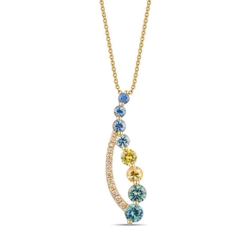 Le Vian Ombre Montana Sapphire & Nude Diamond Pendant in 14K Honey Gold