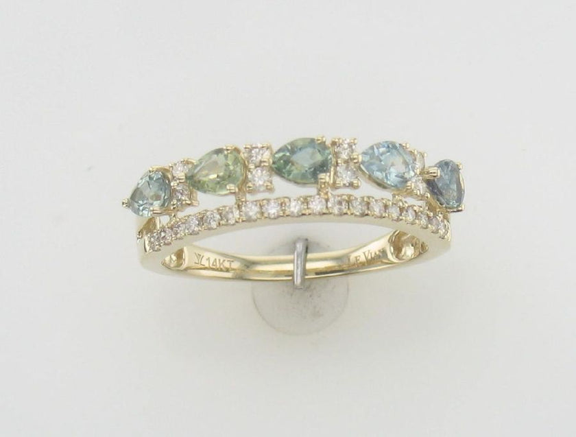 Le Vian Montana Ombré Sapphire & Nude Diamonds 14K Honey Gold Ring