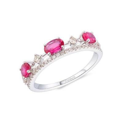 Le Vian Passion Ruby & Vanilla Diamond Ring in 14K Vanilla Gold