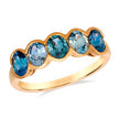 Le Vian Montana Sky to Ocean Deep Sapphire Ombré Bezel Band in 14K Honey Gold