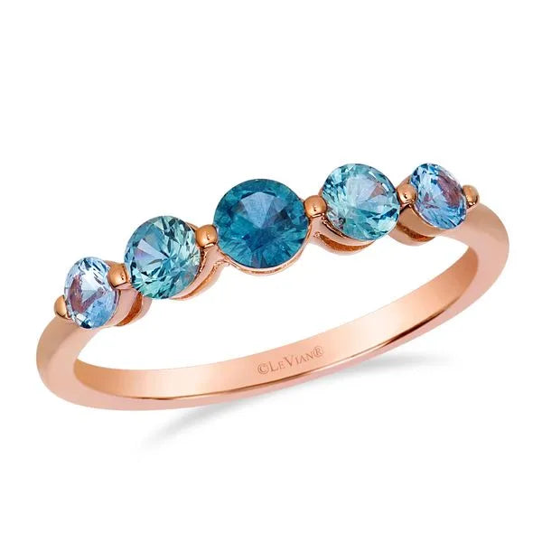 Le Vian Ombre Montana Sapphire Ring 7/8ct 14K Strawberry Gold