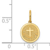 14k  Yellow Gold Baptism Charm