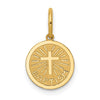 14k  Yellow Gold Baptism Charm