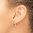 1 Carat Diamond Hoops in 14k Yellow Gold