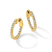 1 Carat Diamond Hoops in 14k Yellow Gold