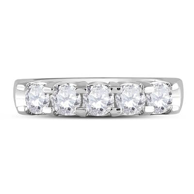 5 Stone Diamond Anniversary Band