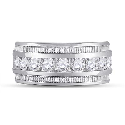 2 Carat Men's Wedding Band