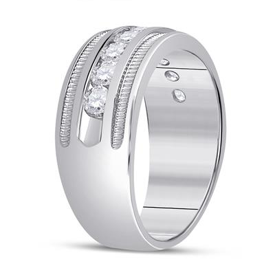 2 Carat Men's Wedding Band