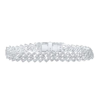 Cuban Link Diamond Bracelet 7.57 Carats