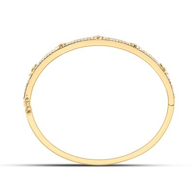 2.50 Ctw Clover Diamond Bangle