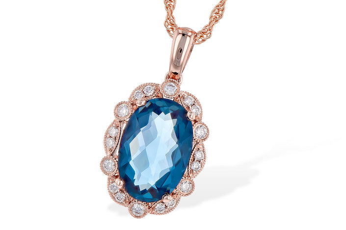 Allison Kaufman London Blue Topaz Necklace