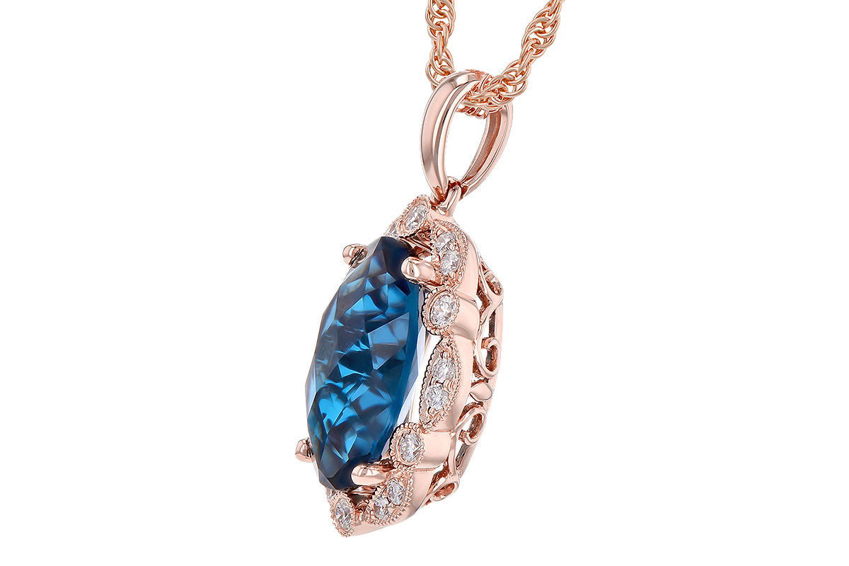 Allison Kaufman London Blue Topaz Necklace