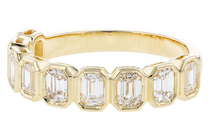 Emerald Cut Diamond Band