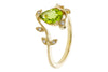 Leaf Inspired Peridot Ring