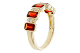 Garnet Diamond Ring