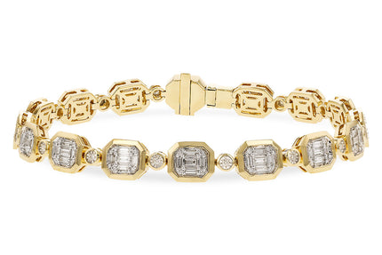 Yellow Gold Diamond Bracelet 1.30tw