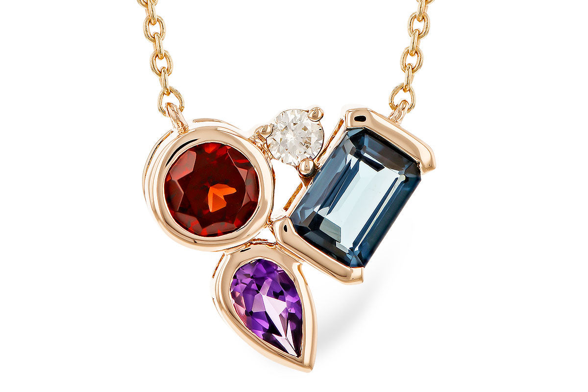 Gemstone Fashion Diamond Necklace