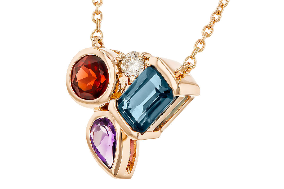 Gemstone Fashion Diamond Necklace
