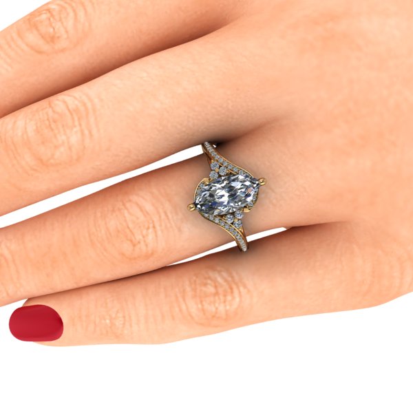 Gemmas Custom Unique Engagement Ring