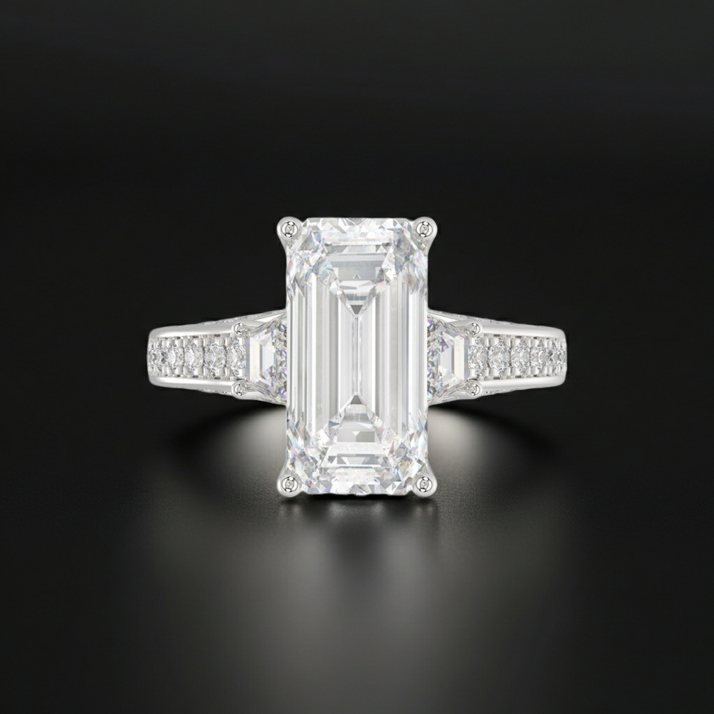 4 Carat Platinum Diamond Ring