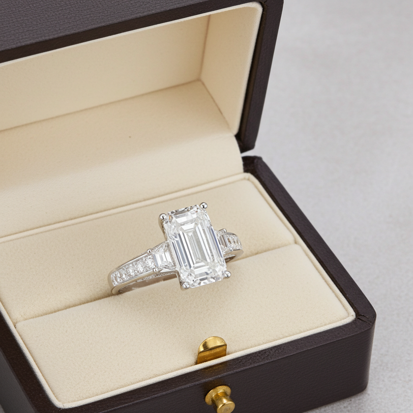 4 Carat Platinum Diamond Ring