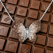 Exceptional LeVian Chocolate Ombre Diamond Pendant in 14K Vanilla Gold