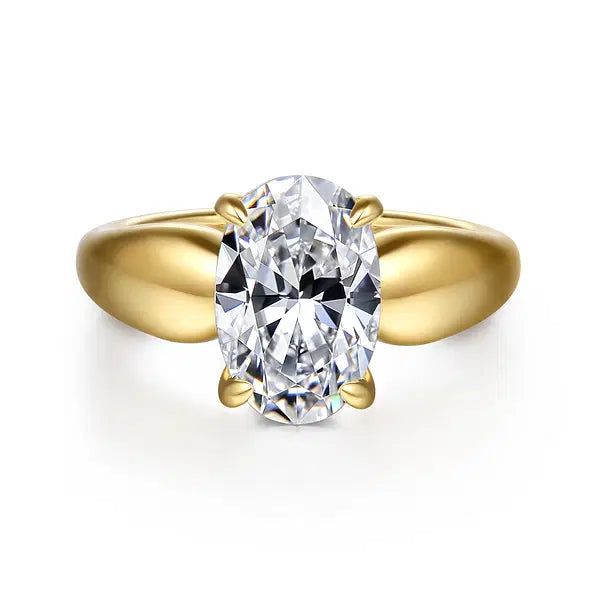 3 Carat Oval Diamond Engagement Ring in 14K