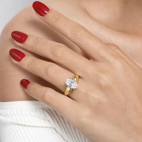 3 Carat Oval Diamond Engagement Ring