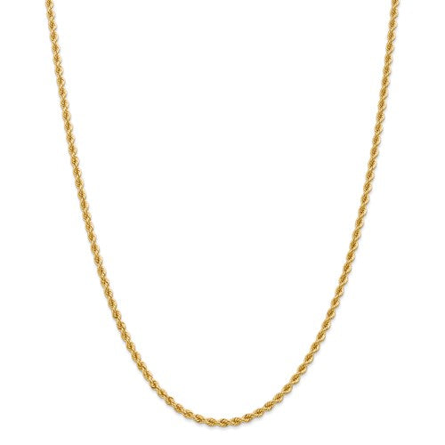 14K 2.75mm  Rope Chain 18"