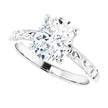 Sculptural Oval Diamond Bridal Set