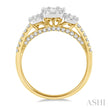 Dreamy Past Present & Future Fusion Diamond Engagement Ring in 14K Gold | Gemma's Jewelers