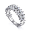 14K White Gold Baguette Diamond Anniversary Band - 0.95 ct