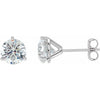 Platinum 2 CTW Natural Diamond Stud Earrings