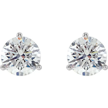 Platinum 2 CTW Natural Diamond Stud Earrings