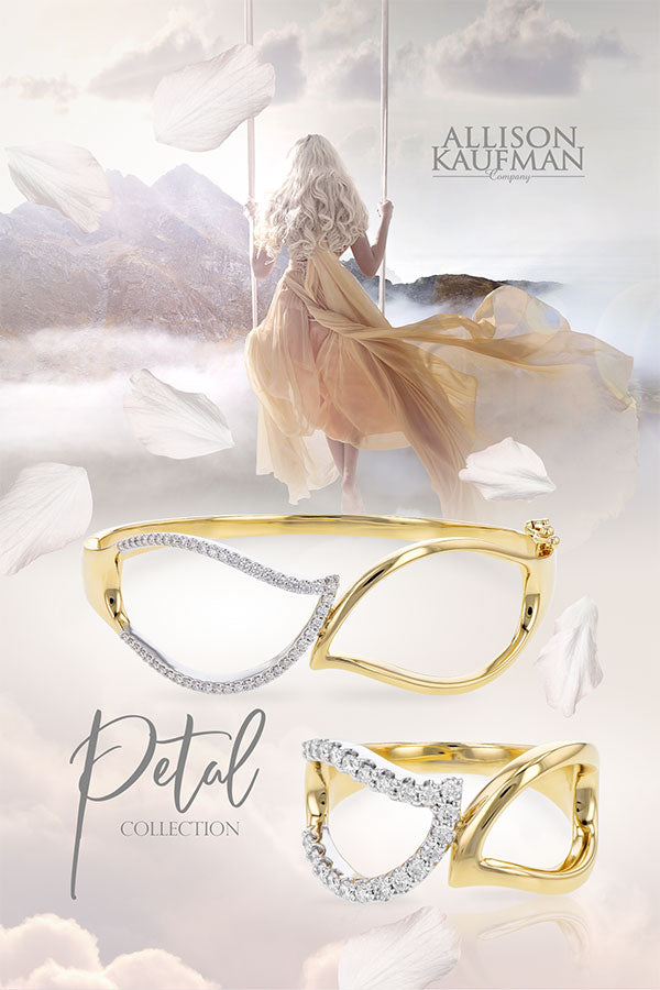 Allison Kaufman Petal Collection Diamond Bangle