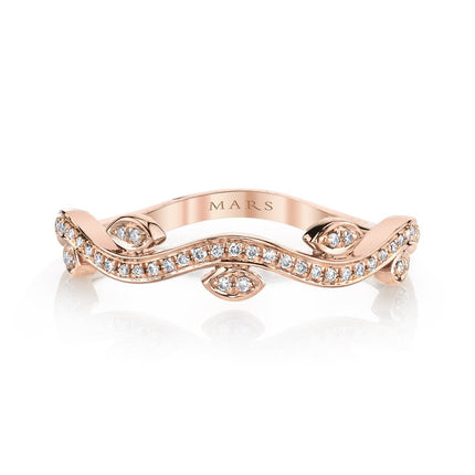 14K Rose Gold MARS Diamond Band