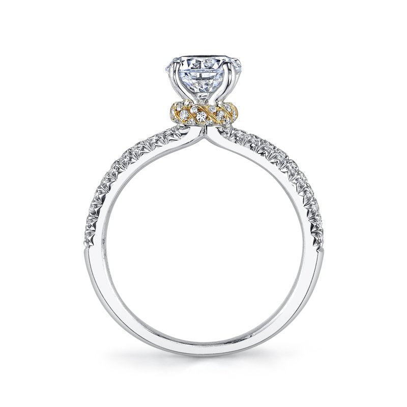 14K CLASSIC TWO TONE ENGAGEMENT RING