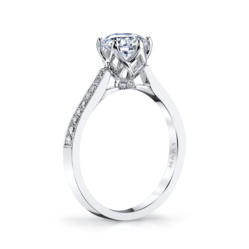 Pear Shape Halo Diamond Engagement Ring 1.61ctw