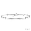 Kite Shape Diamond Station Bracelet