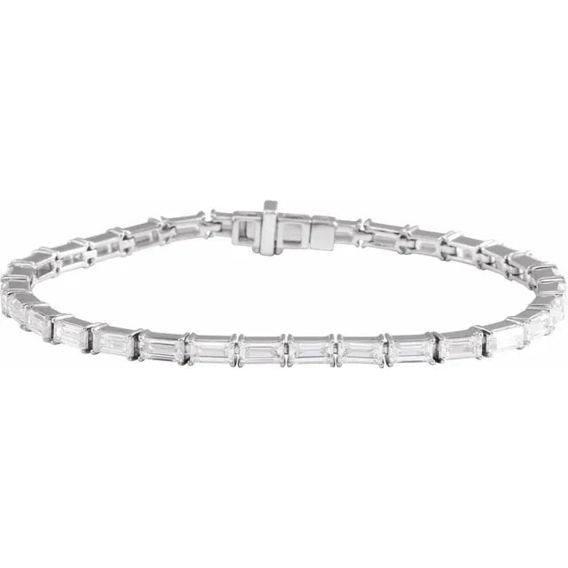 7 Carat Baguette Diamond Bracelet