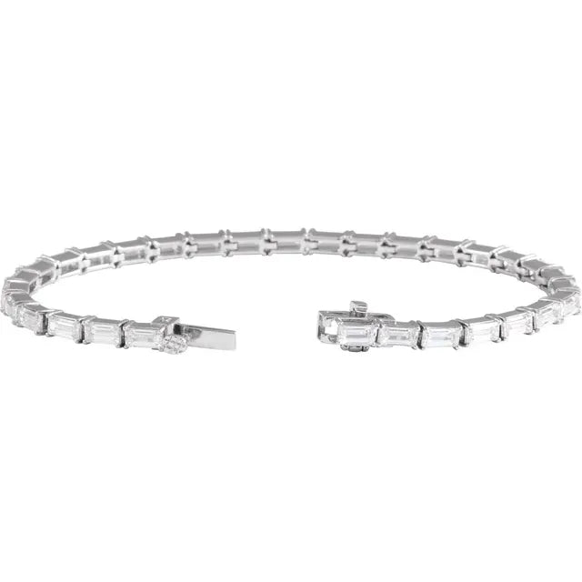7 Carat Baguette Diamond Bracelet