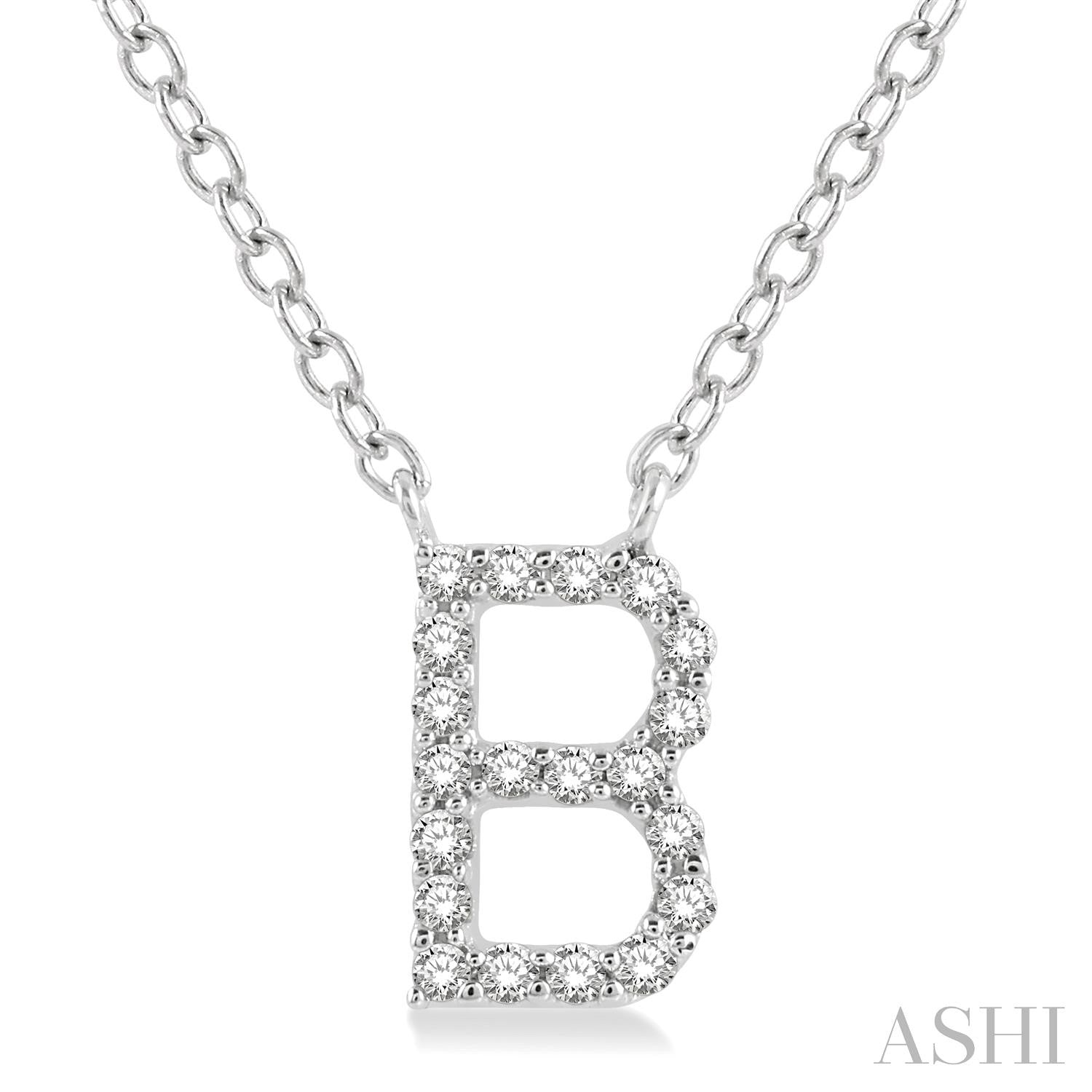 'S' Initial Diamond Pendant