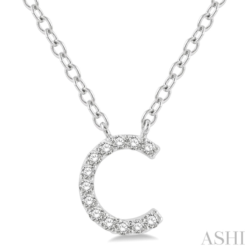 'S' Initial Diamond Pendant