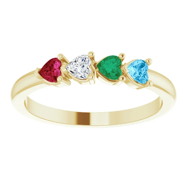 Heart Family Ring