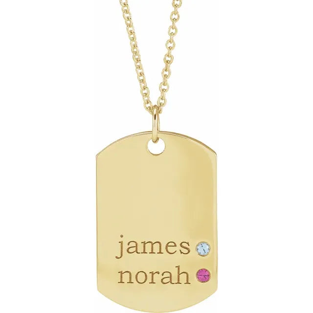 Family Engravable Dog Tag 16-18