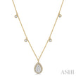 Pear Shape Lovebright Diamond Necklace