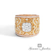 Opulent Custom Design Couture Cocktail Fashion Ring in 18K Gold | Gemmas Jewelers