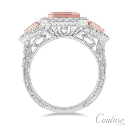 Vintage Inspired 18k Couture Diamond Cocktail Ring
