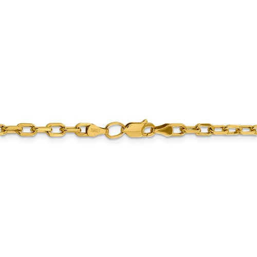 14k D/C 3.7mm Open Link Cable Chain